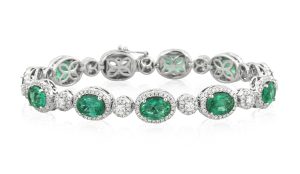 Emerald and Diamond Bracelet