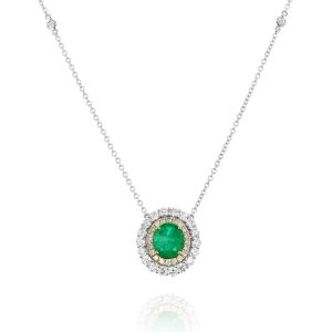 Emerald and Diamond Necklace