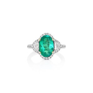 Emerald and Diamond Ring