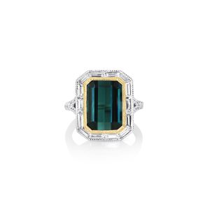 Indicolite Tourmaline Ring