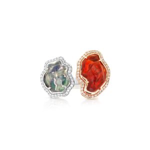 Free Shape Opal Duo Ring