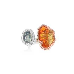 Double Opal Statement Ring