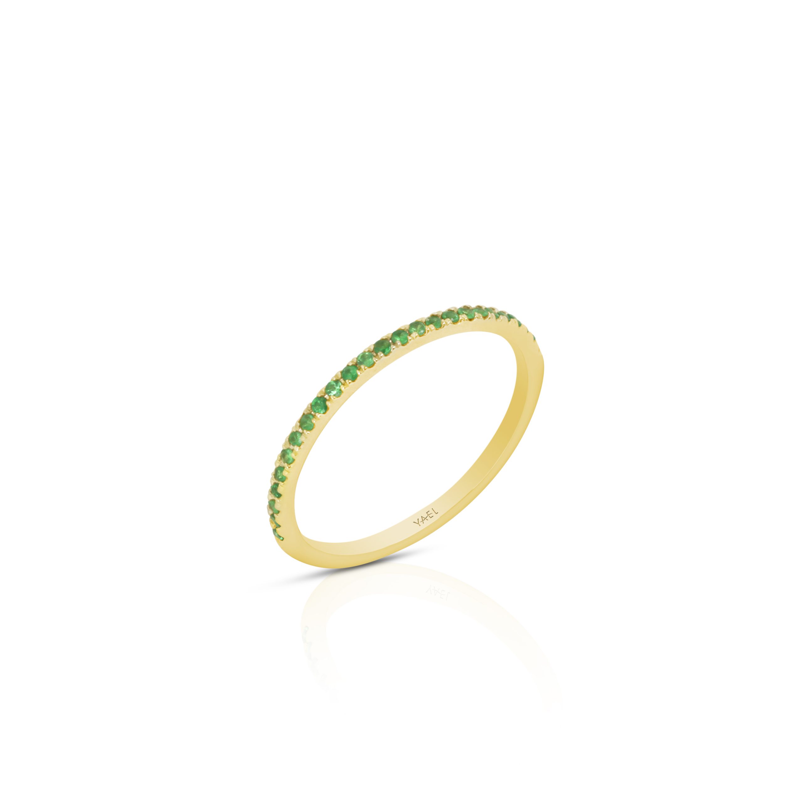 Tsavorite Slim Stackable Band - Image 2