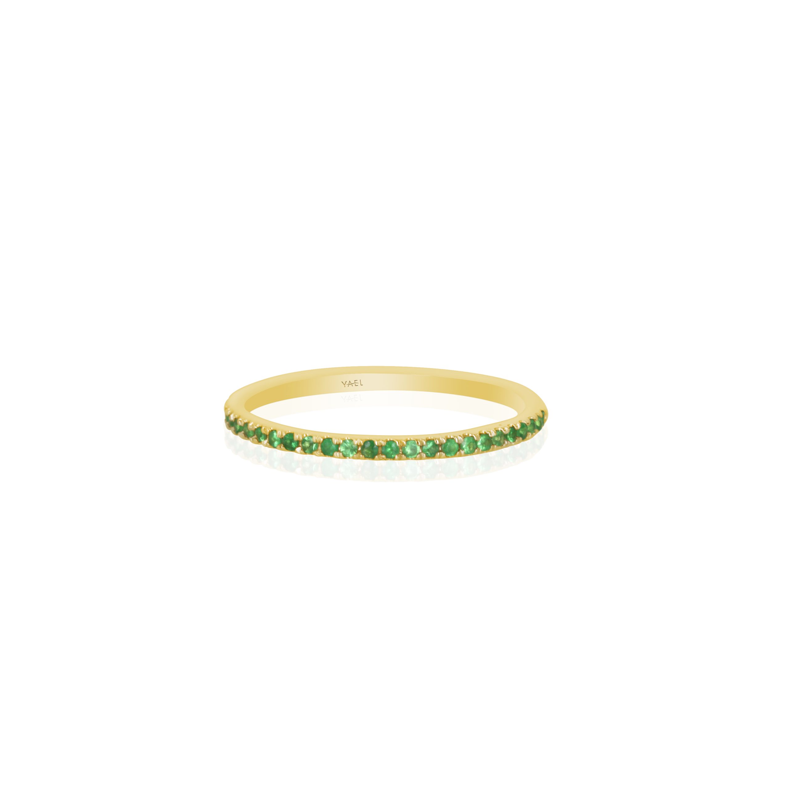 Tsavorite Slim Stackable Band