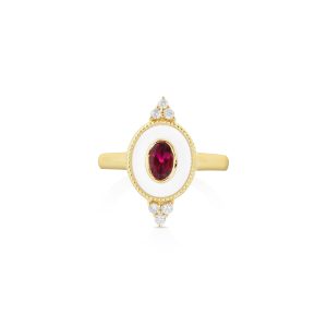 Regalia Small Oval Rubellite Ring