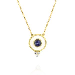 Regalia Small Round Tanzanite Pendant