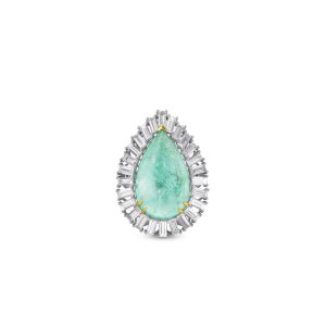 Pear Paraiba Baguette Pendant