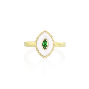 Regalia Small Marquise Green Tourmaline Ring
