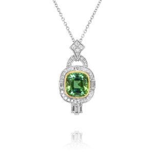 Green Tourmaline Pendant