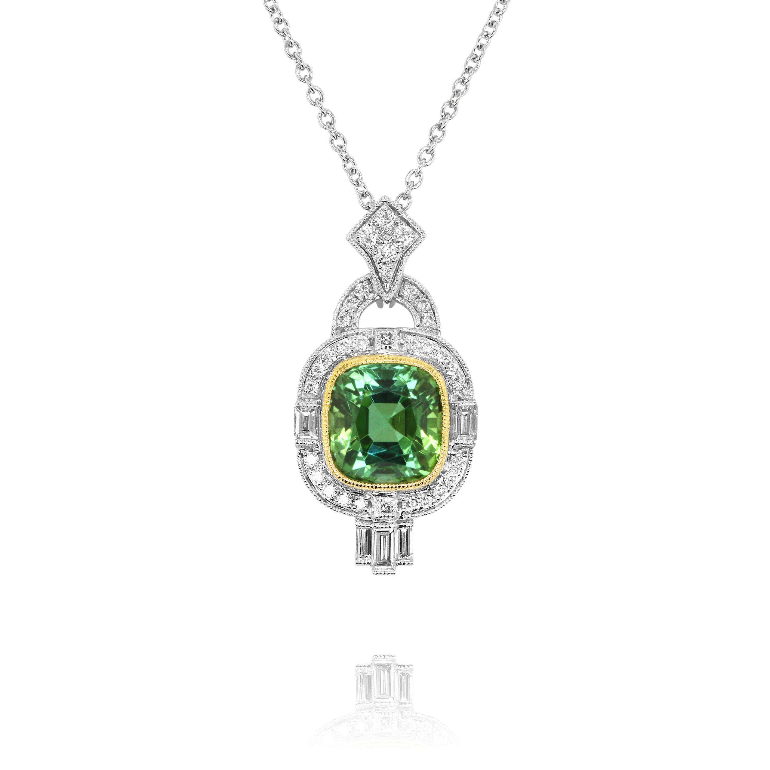 Green Tourmaline Pendant