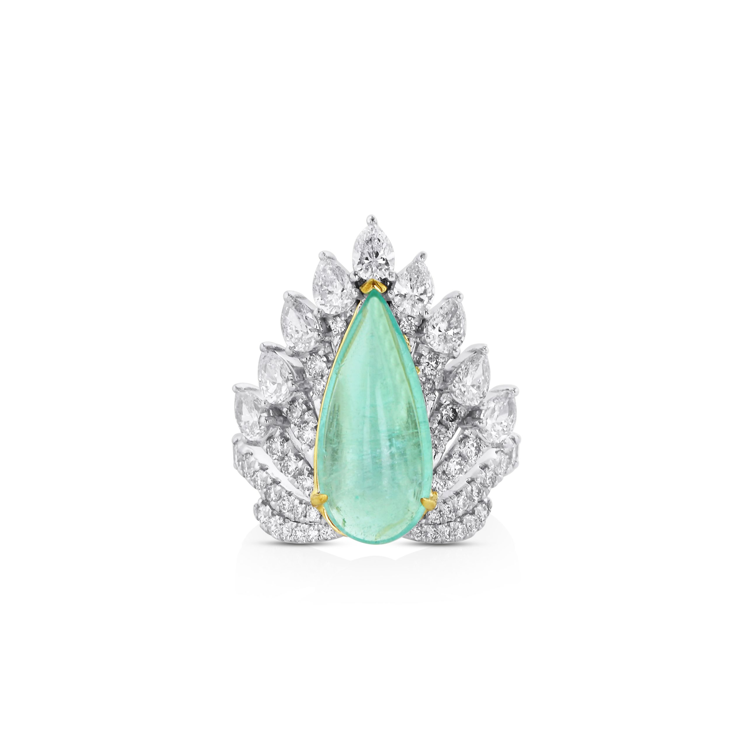 Pear Paraiba Ring - Image 2