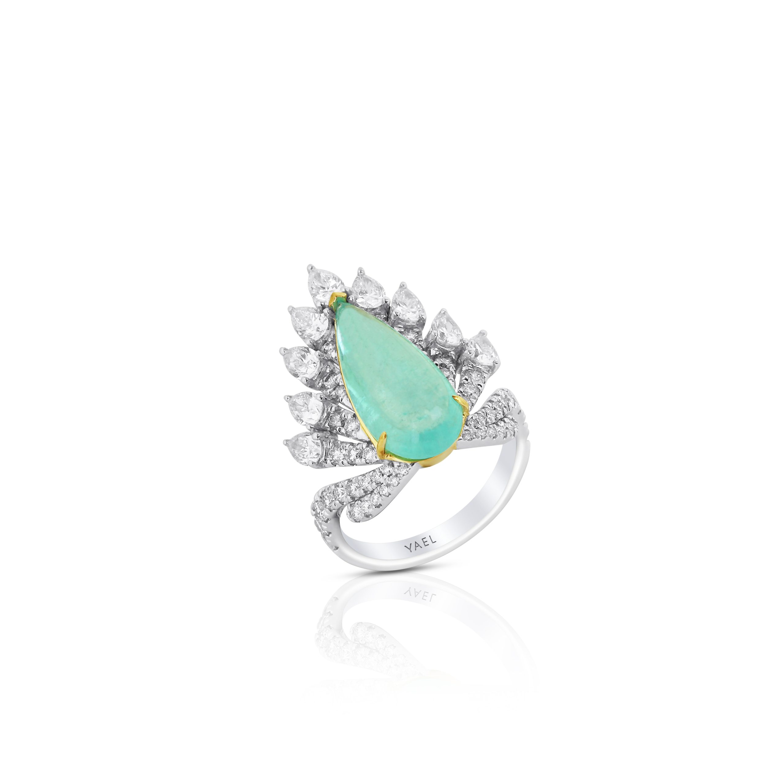 Pear Paraiba Ring
