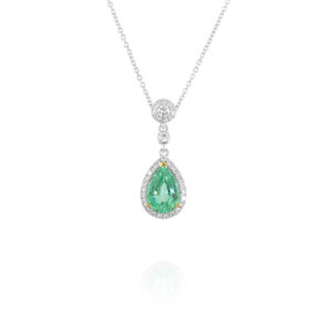 Pear Shaped Emerald Pendant