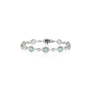 Paraiba Tourmaline and Diamond Bracelet